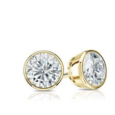 5 carat lab grown diamond stud