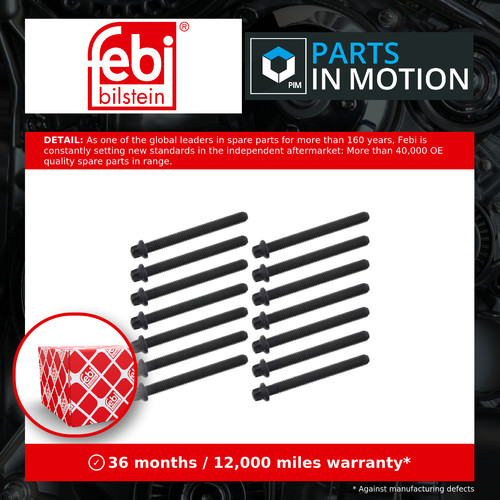Cylinder head bolts - head, bmw