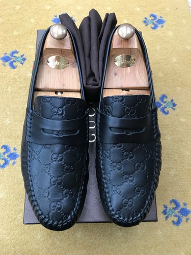 Gucci loafers leather shoes - loafers,