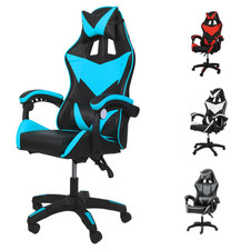 Massage Office Gaming Chair Computer Chair Lumbar Swivel Recliner PC Chairs