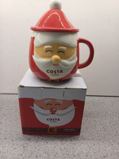 NEW Costa Coffee Santa Mug & Spoon Set Limited Edition Christmas 2024 Gift Box