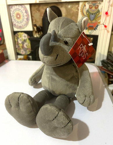 Vintage russ grey rhinoceros - vintage,