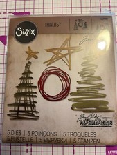 SIZZIX 5 THINLITS DIES FESTIVE