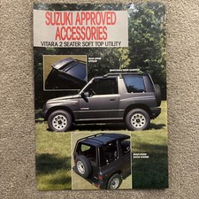 Suzuki Vitara 2-Seater Soft Top Utility Accessories 1989-90 UK Leaflet Brochure