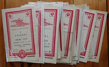 Arsenal home programmes