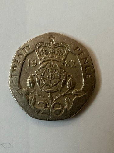 1982 20p twenty pence coin - twenty,
