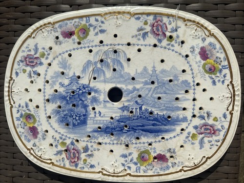 Antique davenport pearlware - davenport,