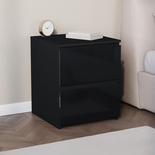 Modern drawer gloss bedside - 2,
