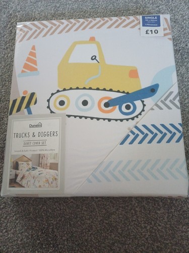 Kids trucks diggers duvet - diggers,