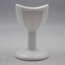 VINTAGE White Milk Glass Footed EYE BATH