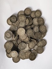 10 x Silver Threepence 3d's