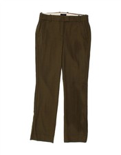 J. CREW Womens Campbell Straight Suit Trousers US 4 Small W30 L32 Green T110