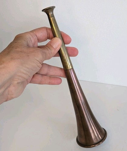 Antique fox hunting - fox, horn