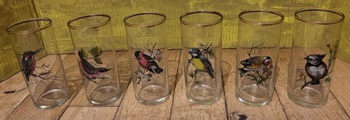 Set vintage bird glasses - vintage,
