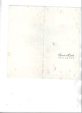 (Austria) Grand Hotel Zell am See Lunch Menu 25 August 1961