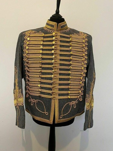 Grey napoleonic hussar wool - hussar,