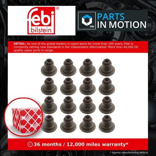 Valve stem seal - valve, mini