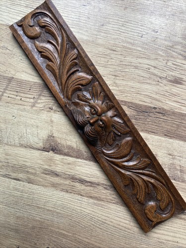 Antique oak greenman carved - antique,