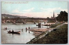 Vintage Perth Bridge and Boat