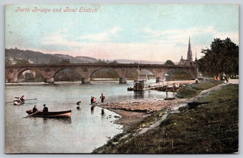 Vintage perth bridge and - vintage, boat