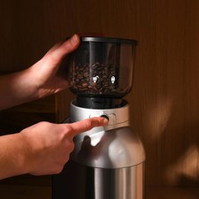 ProCook Burr Coffee Grinder With 30 Grind Settings Silver 