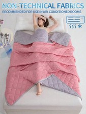 COOLING BLANKET COOL ICE SUMMER BLANKET AIR CONDITION HEALTHY SLEEP THIN QUILT..