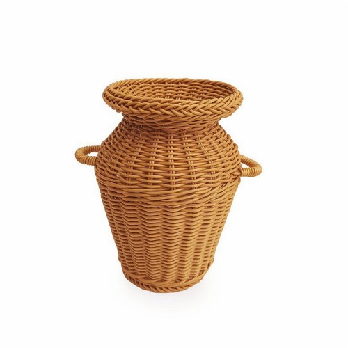 Woven vase wicker flower - vase,