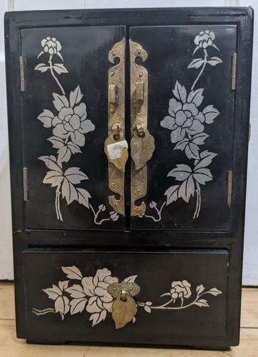 Chinese brown lacquered qing - chinese,