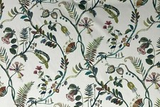 Tropicanna floral ivory teal - tropicanna,