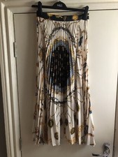 Zara pleated midi skirt - skirt, size