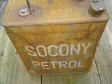 VINTAGE SOCONY PETROL CAN 2 GALLON