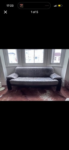 Grey black solid upholstered - black,
