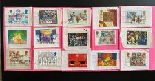15x Vintage UK Christmas Picture Postage Stamps 1980s-2000s, no duplicates, used