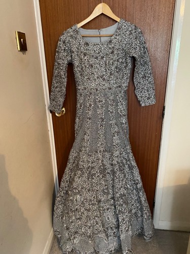 Khushboo chand bridal grey - by,