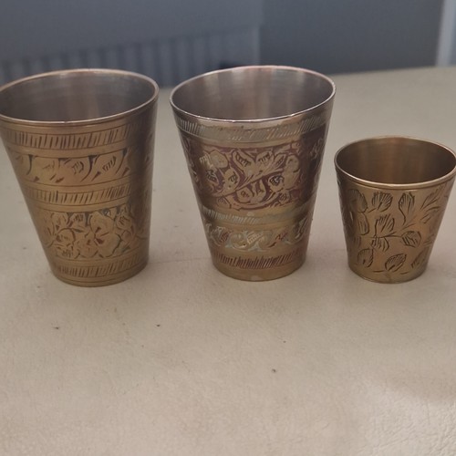 Set engraved brass - set,