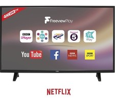 Logik L55UE18 55" 4K Ultra HD Smart HDR LED TV + Remote Control Fully Working