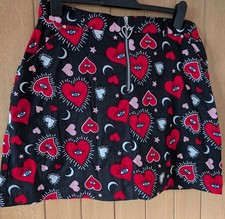 Hell bunny Kate Heart Short Skirt Size XL 16  Hardly Worn Great Condition