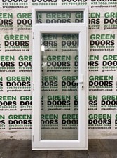 TALL UPVC BACK DOOR WITH TOPLIGHT USED UPVC EXTERNAL EXTERIOR ALL GLASS WHITE