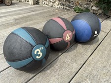 Set Of Three Medicine Balls: 3kg, 4kg and 5kg