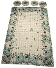 Blue Pumpkin Tablecloth &