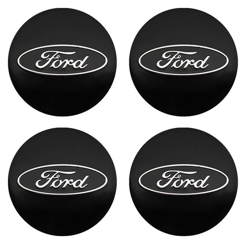 Black ford centre caps 54mm - ford,