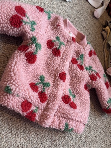 Cherry fleece baby pink - cherry,