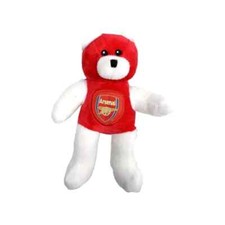 Arsenal Bear Contrast White/Red Football Gift Mini Soft Toy Official License