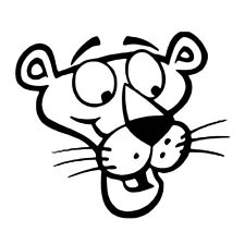 PINK PANTHER CARTOON CHARACTER VINYL DECAL - FOR CAR TRUCK WINDOWS BODYWORK ETC
