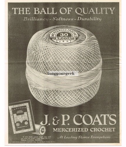 1922 coats mercerized - 1922,