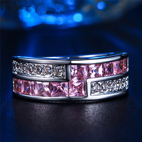 3ct princess cut pink sapphire - 3ct,