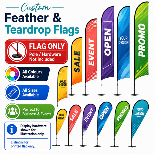 Custom feather banner flags - banner,