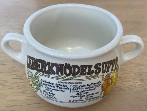 Leberknödelsuppe vintage - leberknödelsuppe,