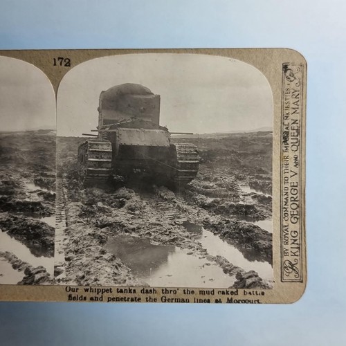 Ww1 military stereoview c1916 - ww1,