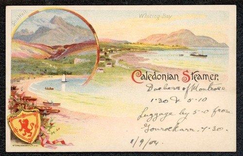 Caledonian railway steamer - railway,